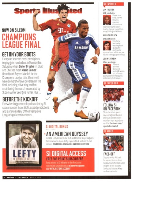 LEFTY: Sports Illustrated Digital Bonus