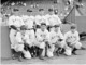 1936 Yankees Pitching Staff (standing) Bump Hadley, Pat Malone, Red Ruffing, Jumbo Brown, (kneeling) Lefty Gomez, Kemp Wicker, Monty Pearson, and Johnny Broaca at Fenway Park. Credit: Boston Public Library, Leslie Jones Collection