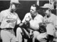 Lefty, Cy Young, and Connie Mack were on hand at the 1952 Little League World Series to inspire young players. Credit: Baseball Pictorial Instructor (1954)